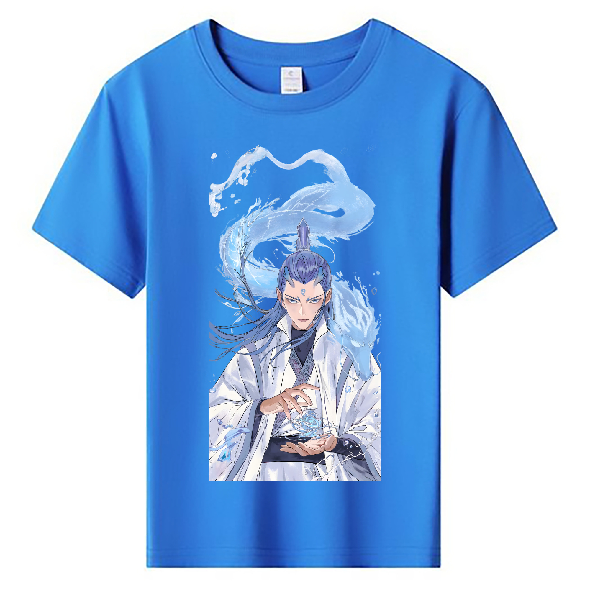 （画像用） Ne Zha 2 ナタ 魔童の大暴れ 綿100％キッズTシャツ（フロントプリント）
